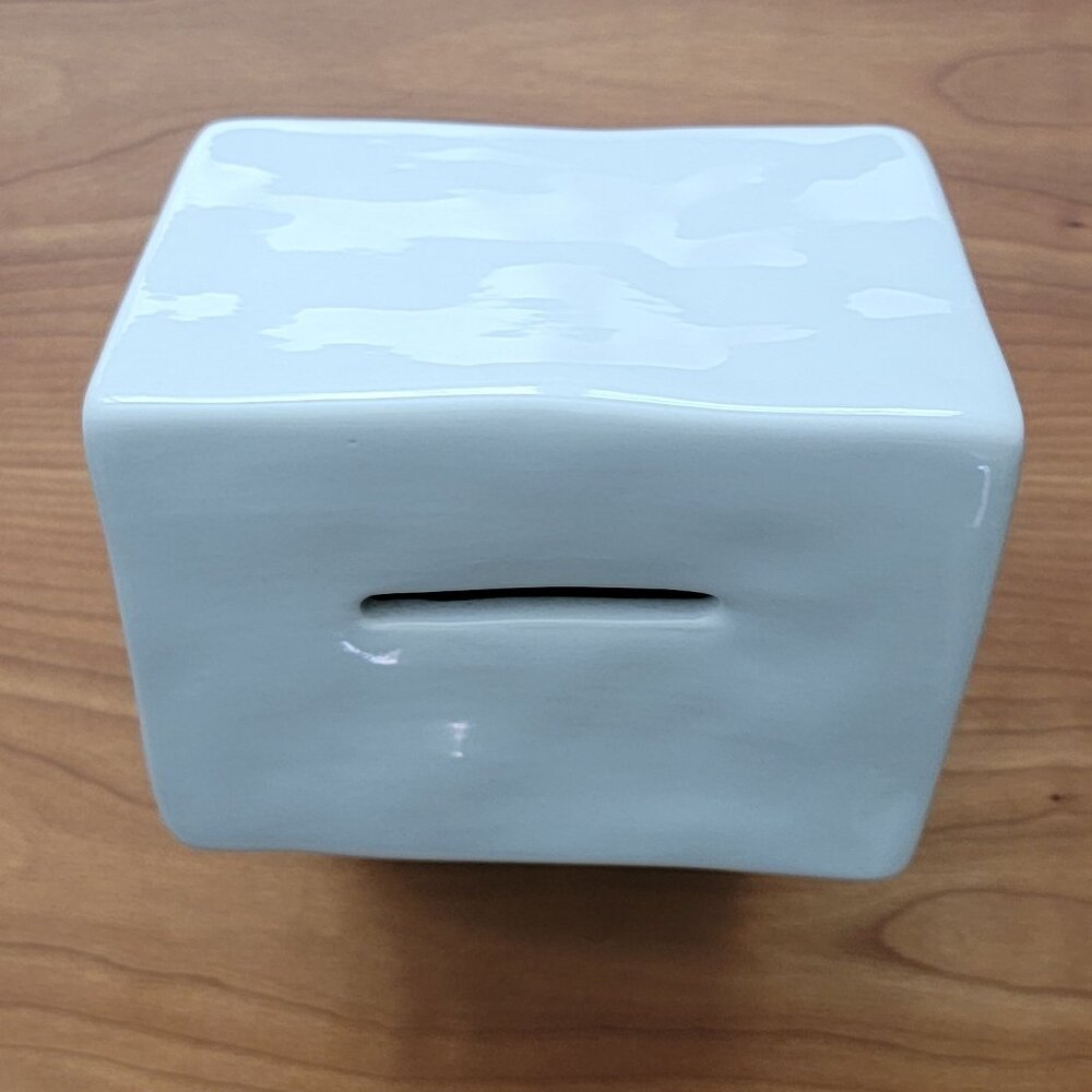 Rae Dunn Ceramic House Shaped HONEY MOON FUND Savings Bank - Picture 3 of 8